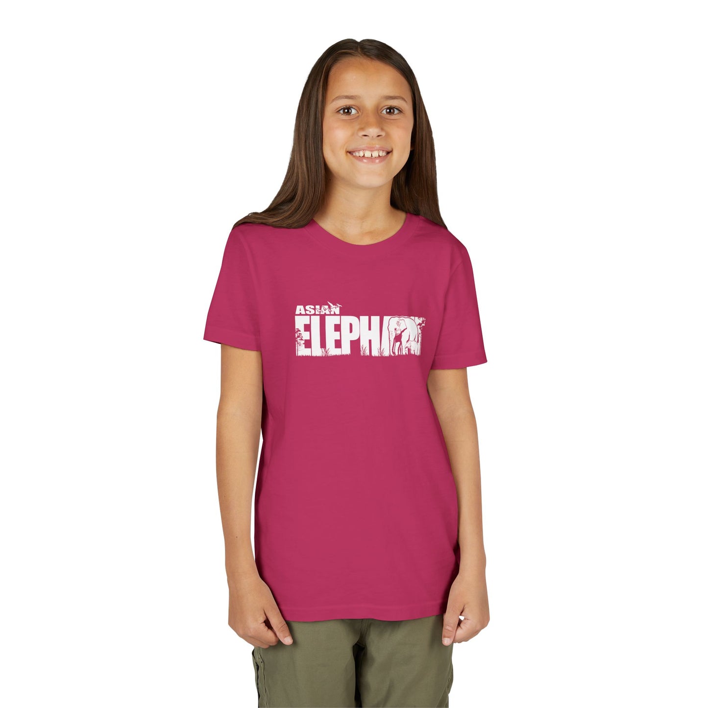 ASIAN ELEPHANT Youth Tee Shirt by Zoo Guide™