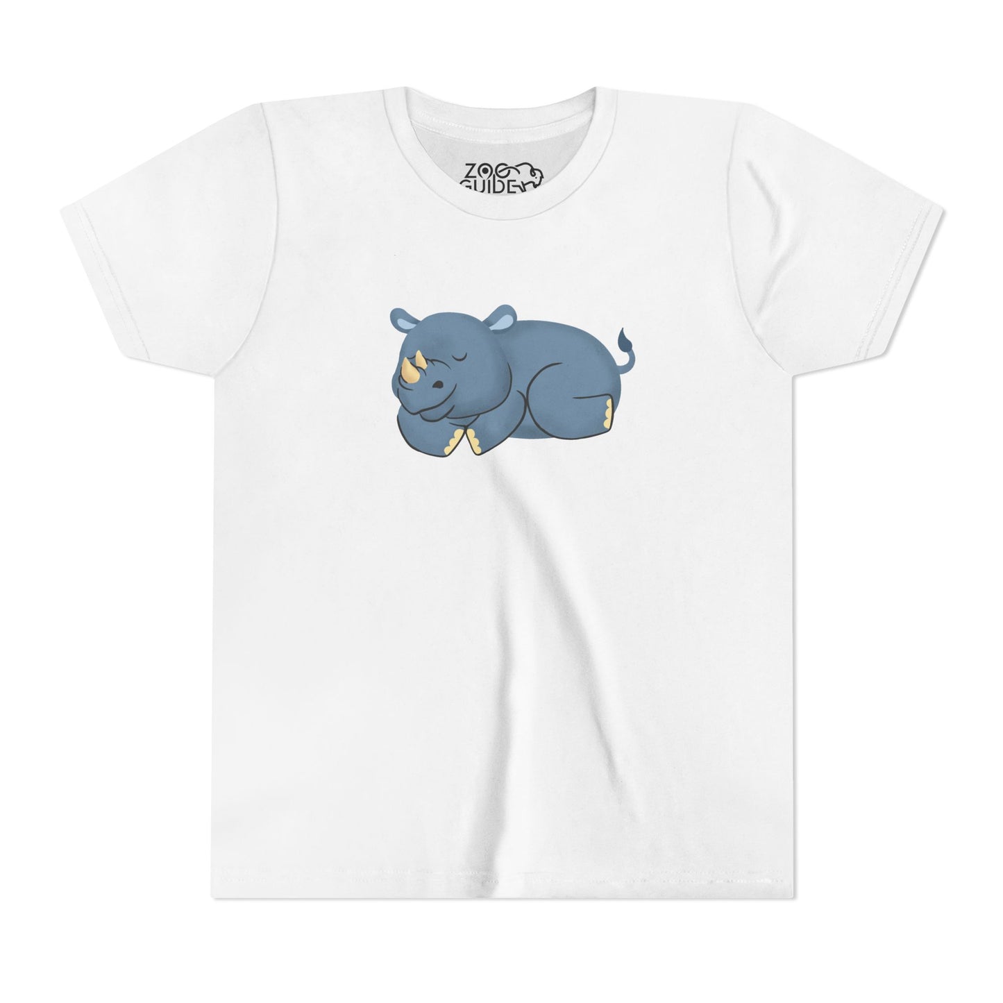 Rhino Nap Time Youth Tee Shirt by Zoo Guide™