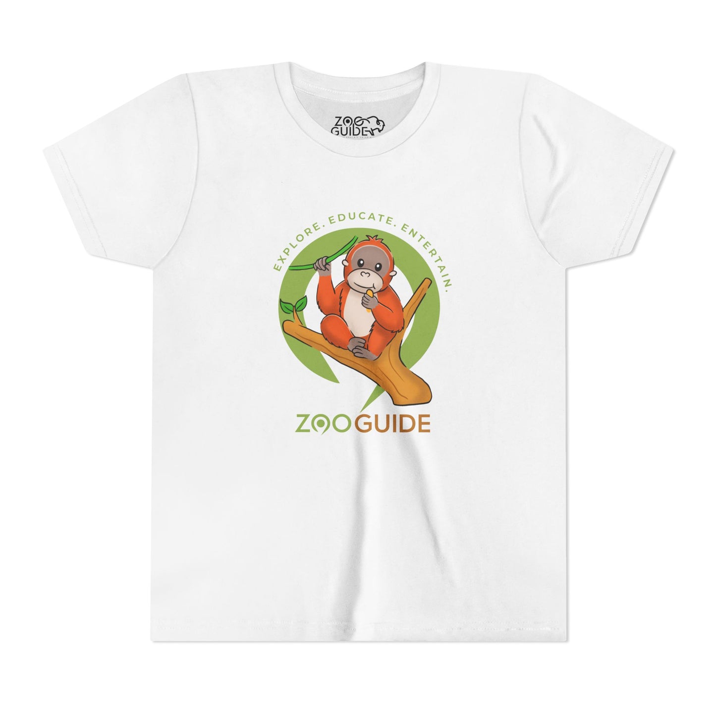 Orangutan in Zoo Guide™ Waypoint Icon Youth Tee Shirt by Zoo Guide™
