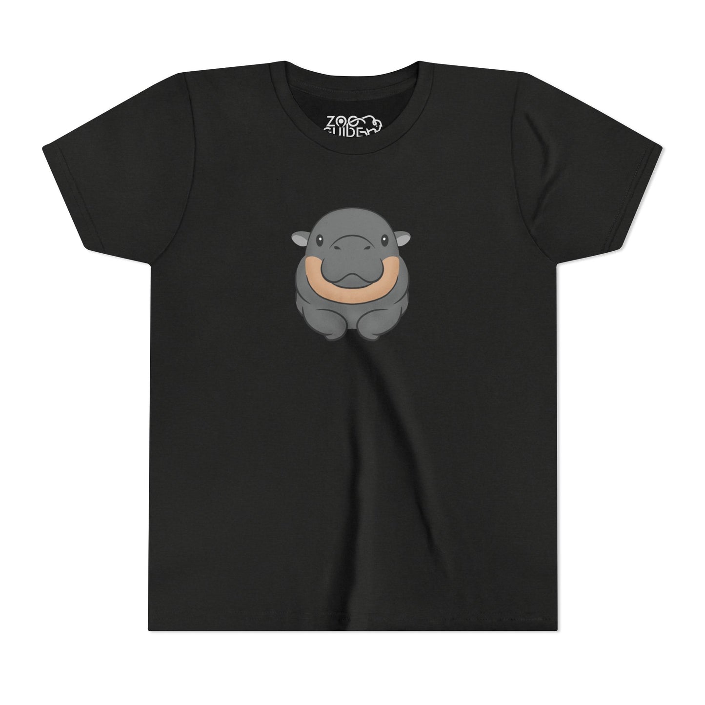 Pygmy Hippo Laying Down Youth Tee Shirt by Zoo Guide™