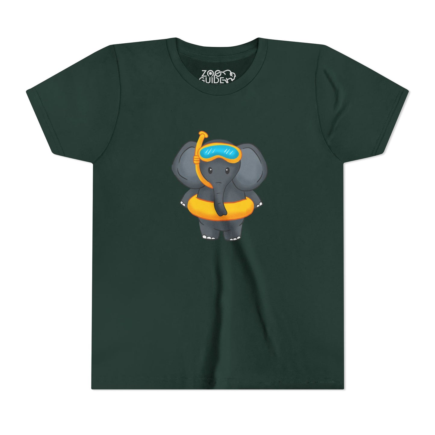 African Elephant "Beach Day" Youth Tee Shirt by Zoo Guide™