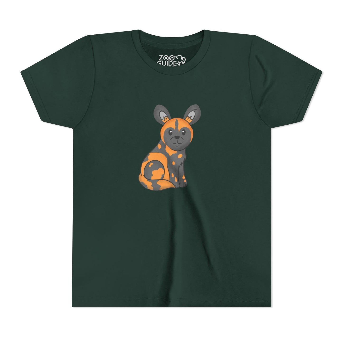 African Painted Dog Youth Tee Shirt by Zoo Guide™