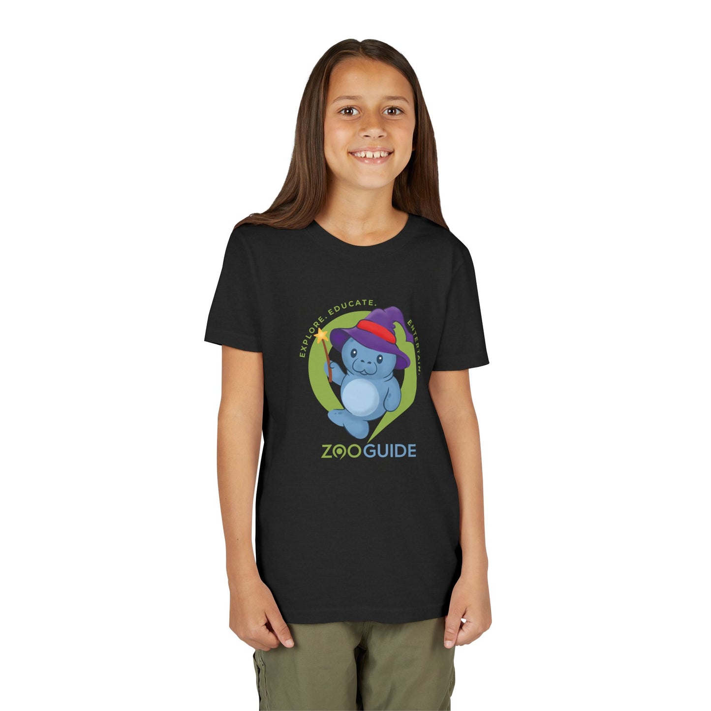 Magical Manatee in Zoo Guide™ Waypoint Icon Youth Tee Shirt by Zoo Guide™