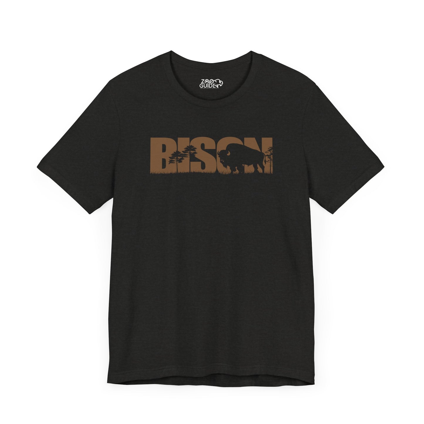 BISON Color Adult Unisex Tee Shirt by Zoo Guide™