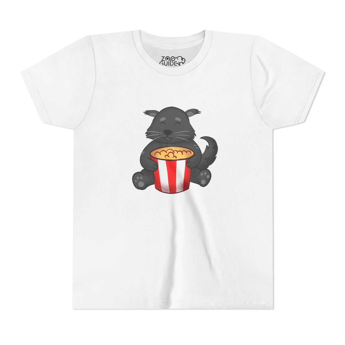 Binturong Eating Popcorn Youth Tee Shirt by Zoo Guide™