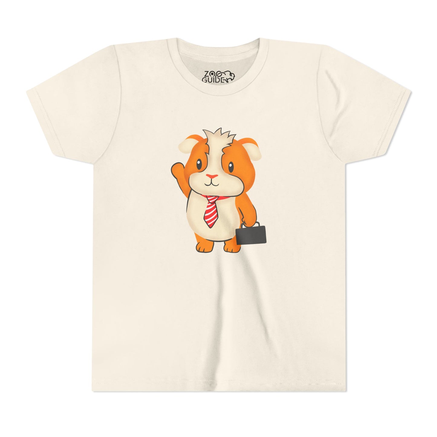 Guinea Pig "Off to Work" Youth Tee Shirt by Zoo Guide™
