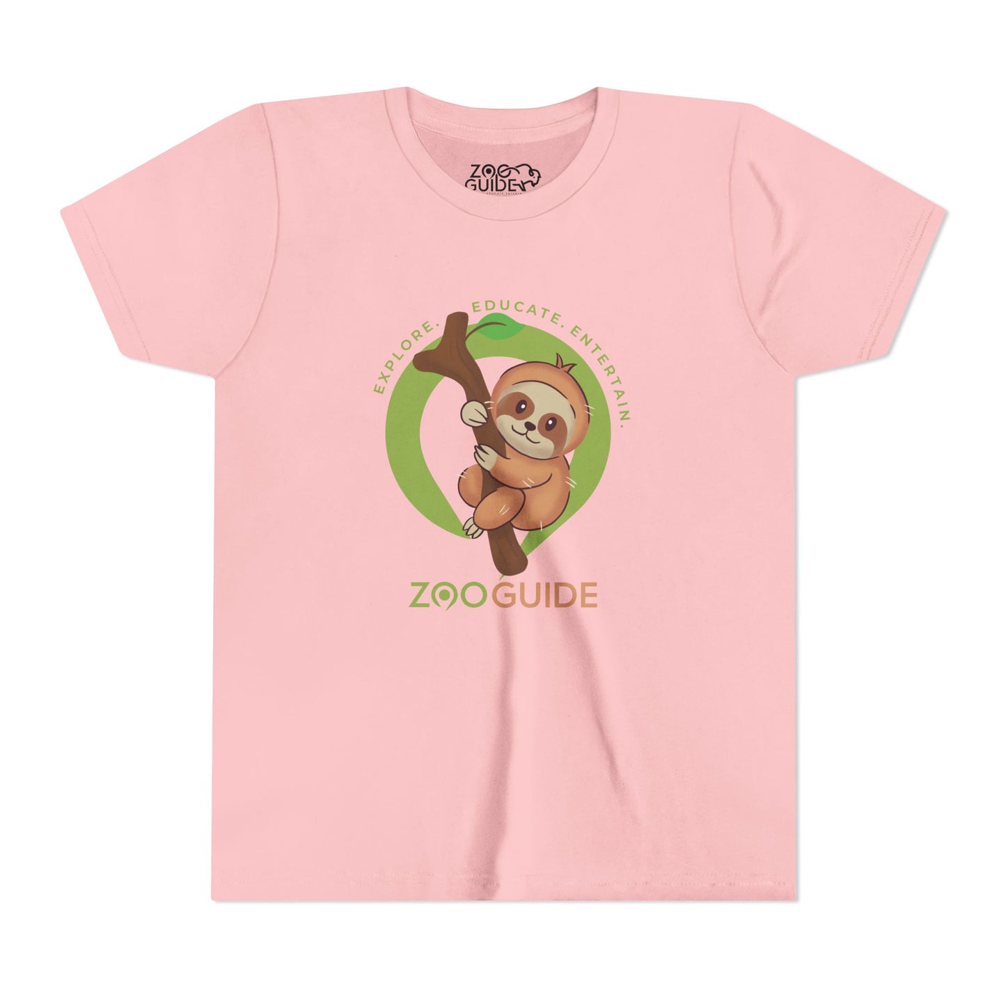 Sloth in Tree in Zoo Guide™ Waypoint Icon Youth Tee Shirt by Zoo Guide™