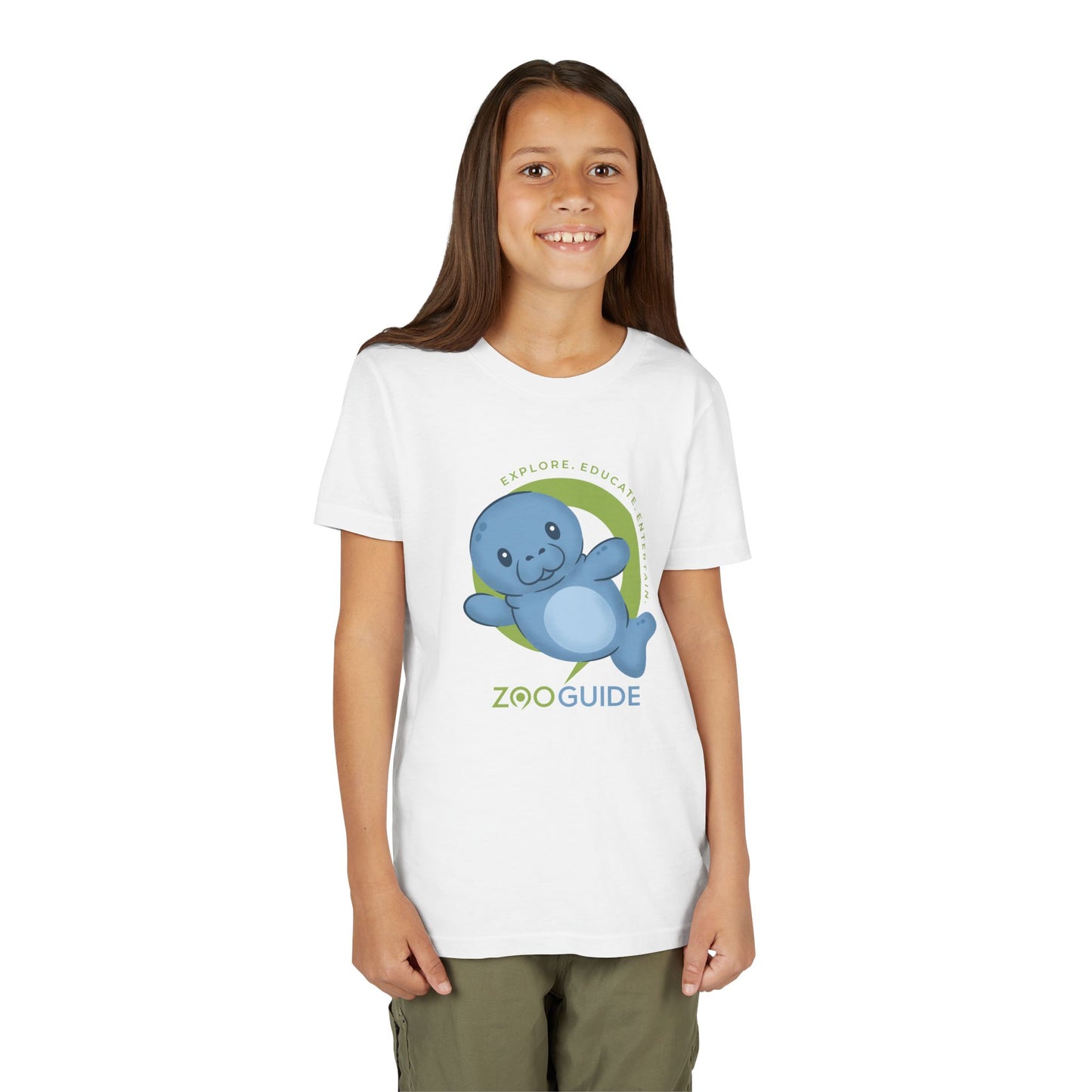 Manatee in Zoo Guide™ Waypoint Icon Youth Tee Shirt by Zoo Guide™