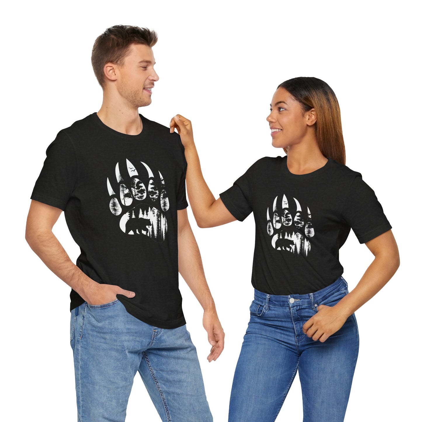 Bear Print Adult Unisex Tee Shirt by Zoo Guide™