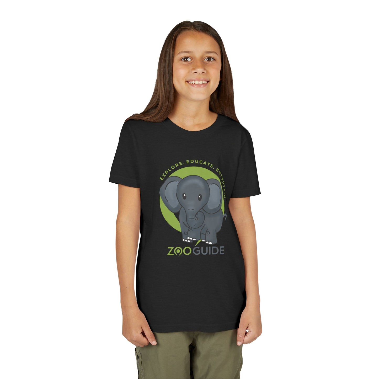 African Elephant in Zoo Guide™ Waypoint Icon Youth Tee Shirt by Zoo Guide™