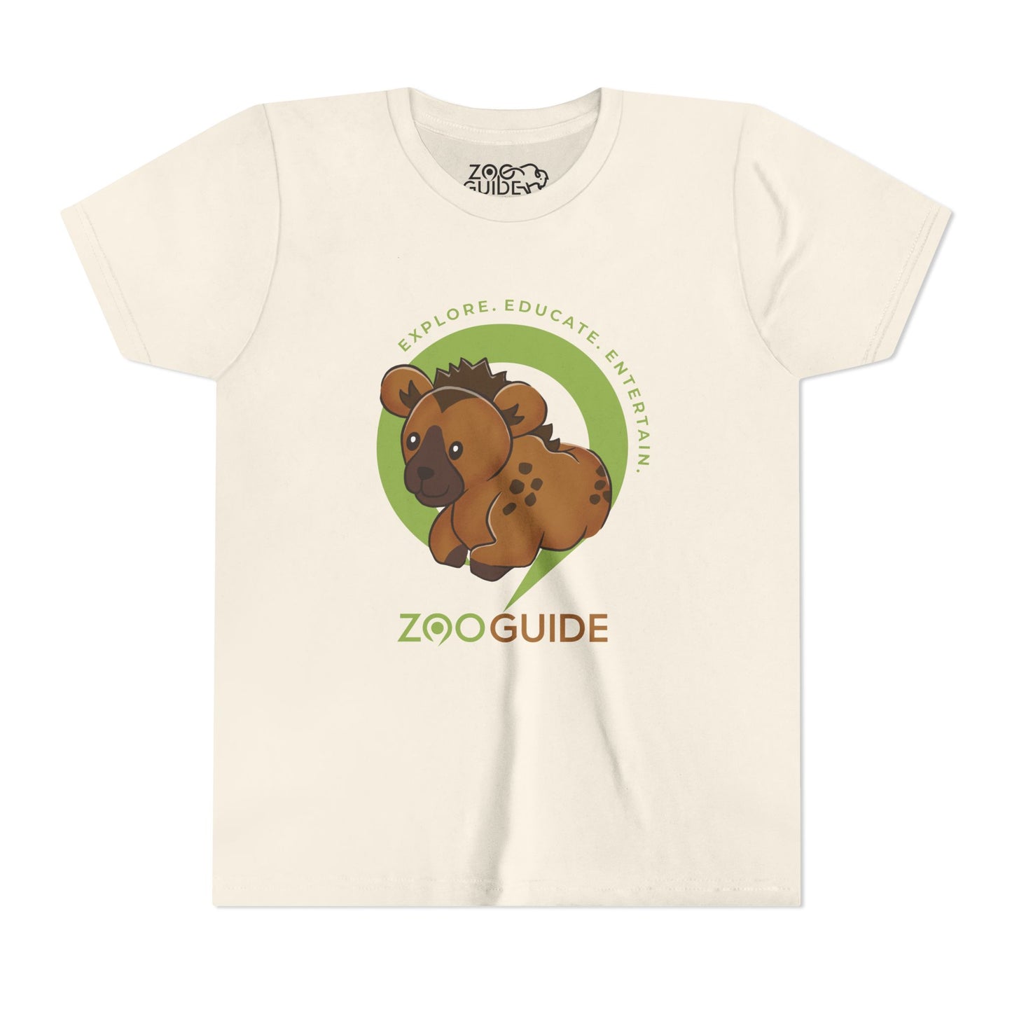 Spotted Hyena in Zoo Guide™ Waypoint Icon Youth Tee Shirt by Zoo Guide™