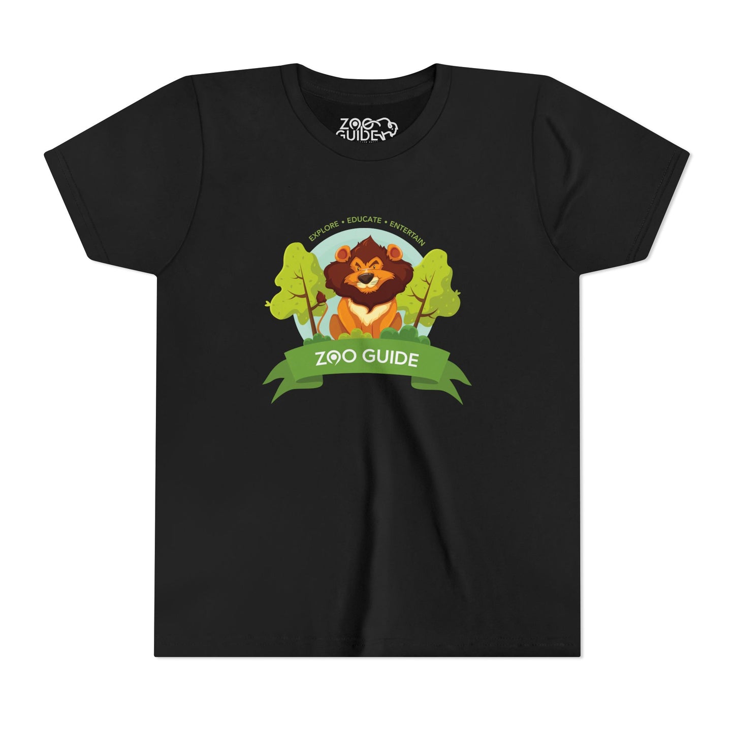 Happy Lion Short Sleeve Youth Tee by Zoo Guide™