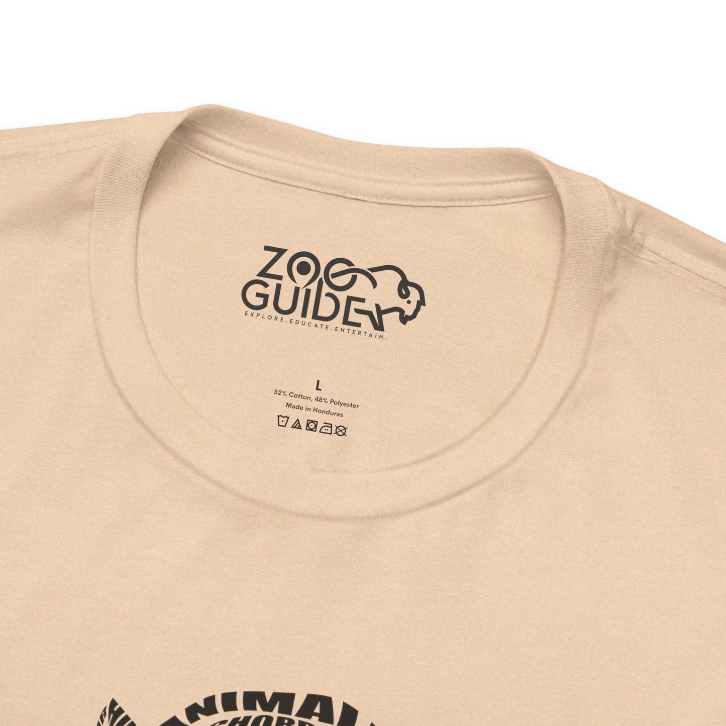 Tiger Word Art Adult Unisex Short Sleeve Tee
