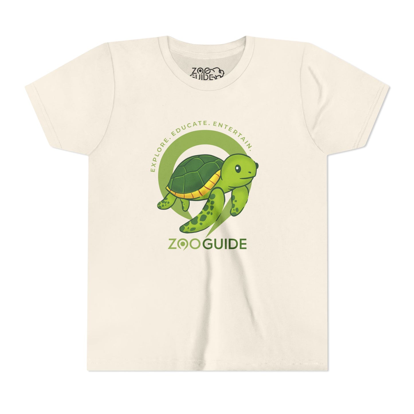 Sea Turtle in Zoo Guide™ Waypoint Icon Youth Tee Shirt by Zoo Guide™
