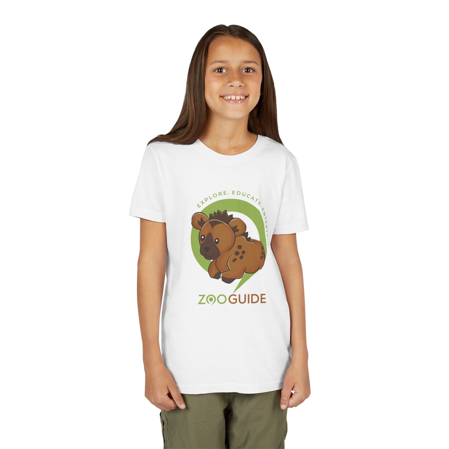 Spotted Hyena in Zoo Guide™ Waypoint Icon Youth Tee Shirt by Zoo Guide™