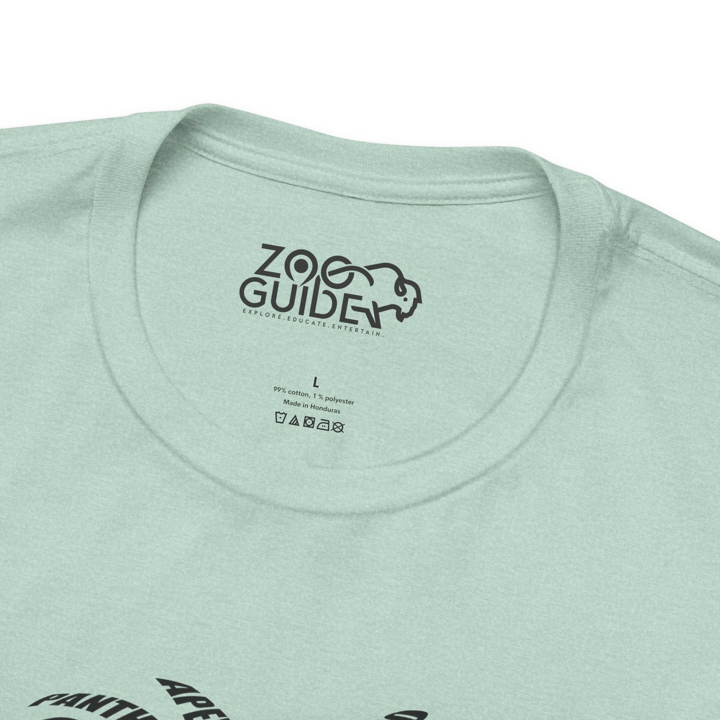 Lion Head Word Art Adult Unisex Short Sleeve Tee