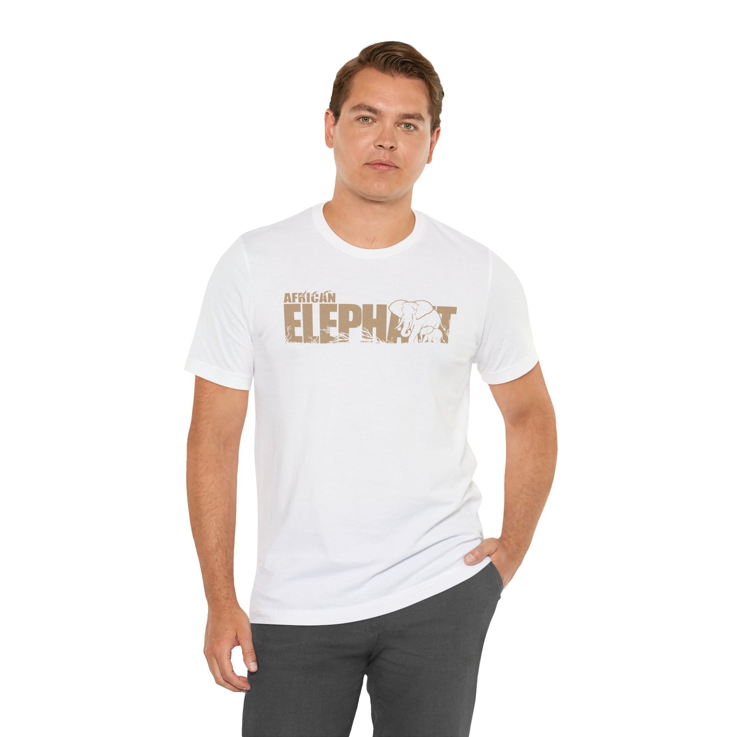 AFRICAN ELEPHANT Adult Unisex Tee Shirt by Zoo Guide™