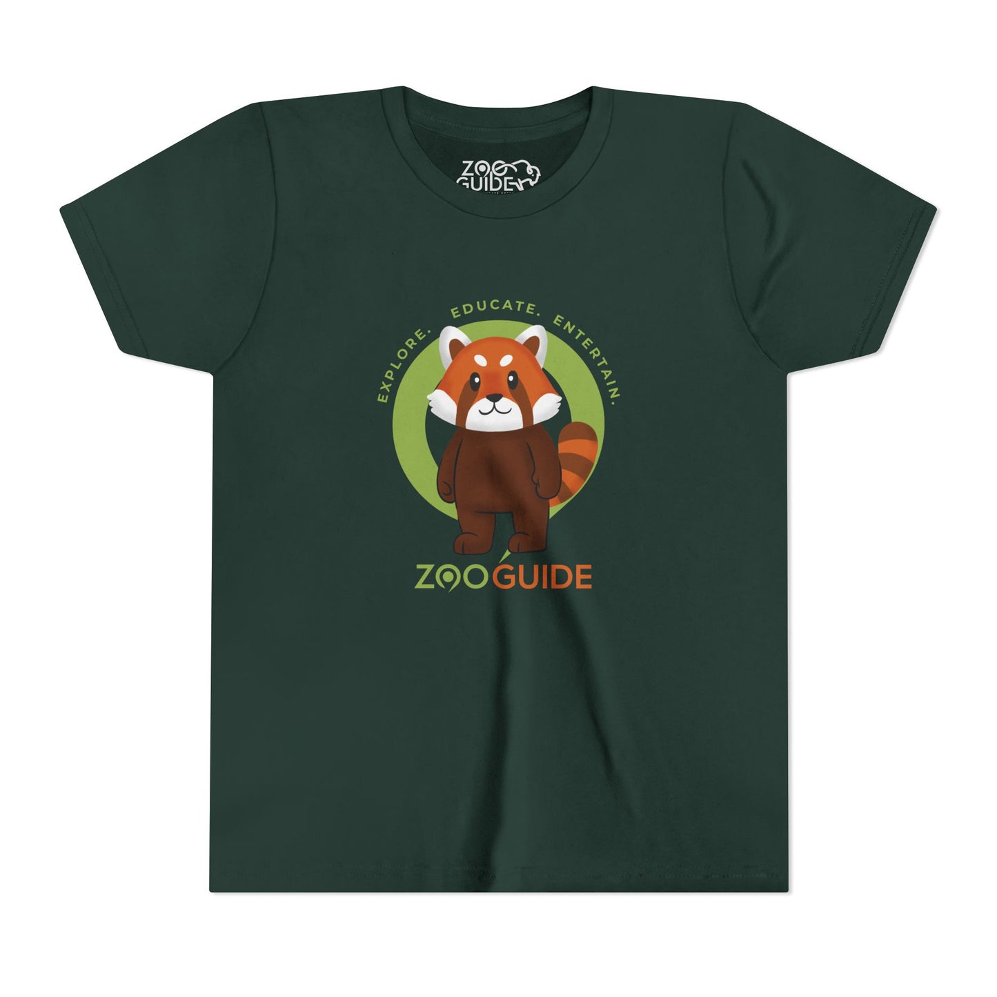 Red Panda Standing in Zoo Guide™ Waypoint Icon Youth Tee Shirt by Zoo Guide™