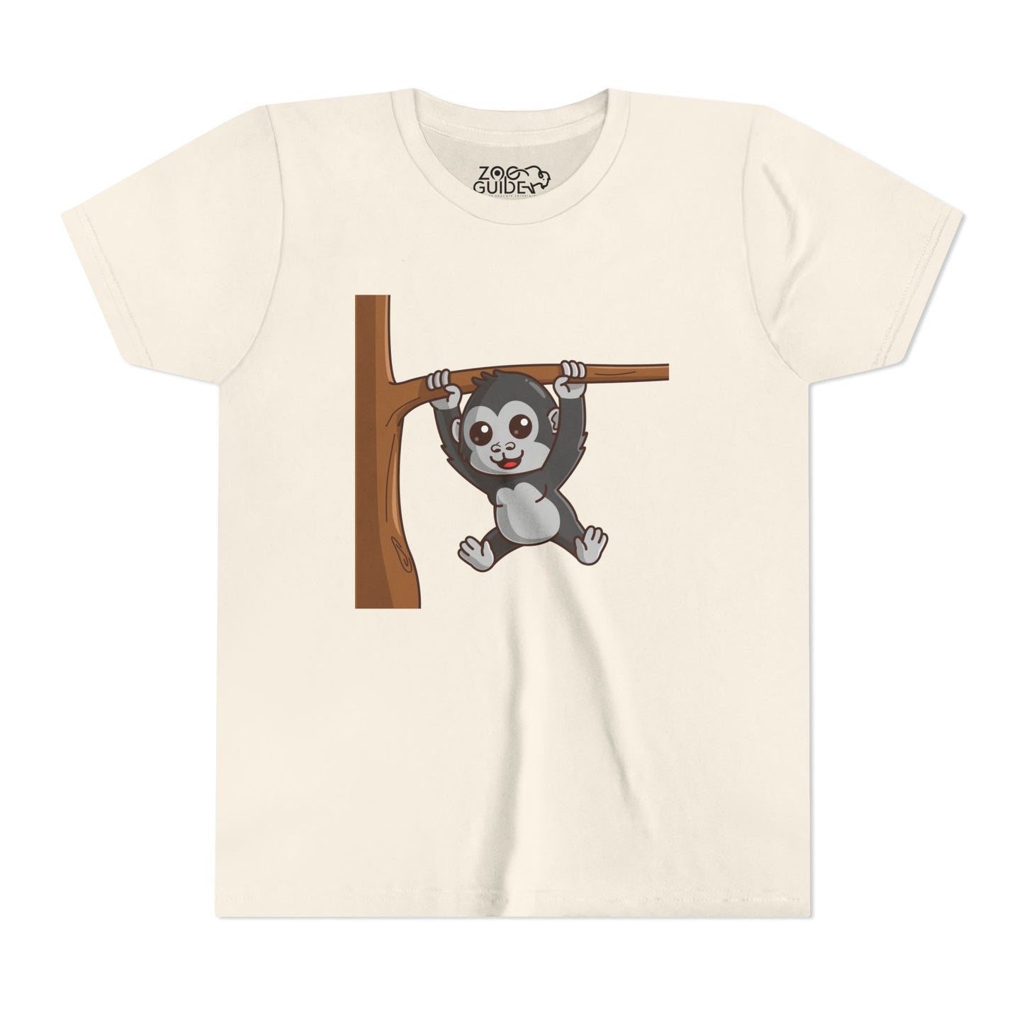Gorilla Kawaii Style Youth Tee Shirt by Zoo Guide™