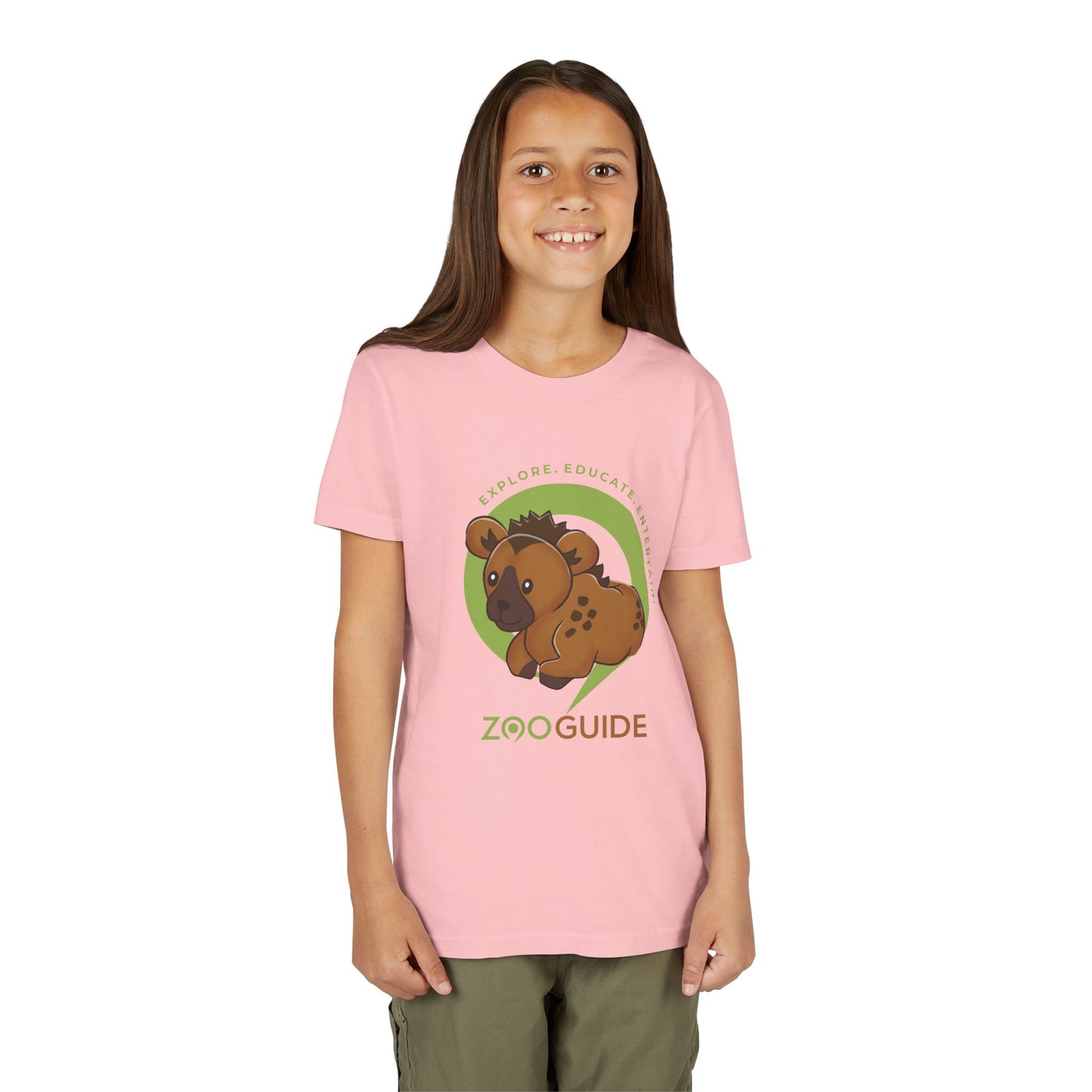 Spotted Hyena in Zoo Guide™ Waypoint Icon Youth Tee Shirt by Zoo Guide™