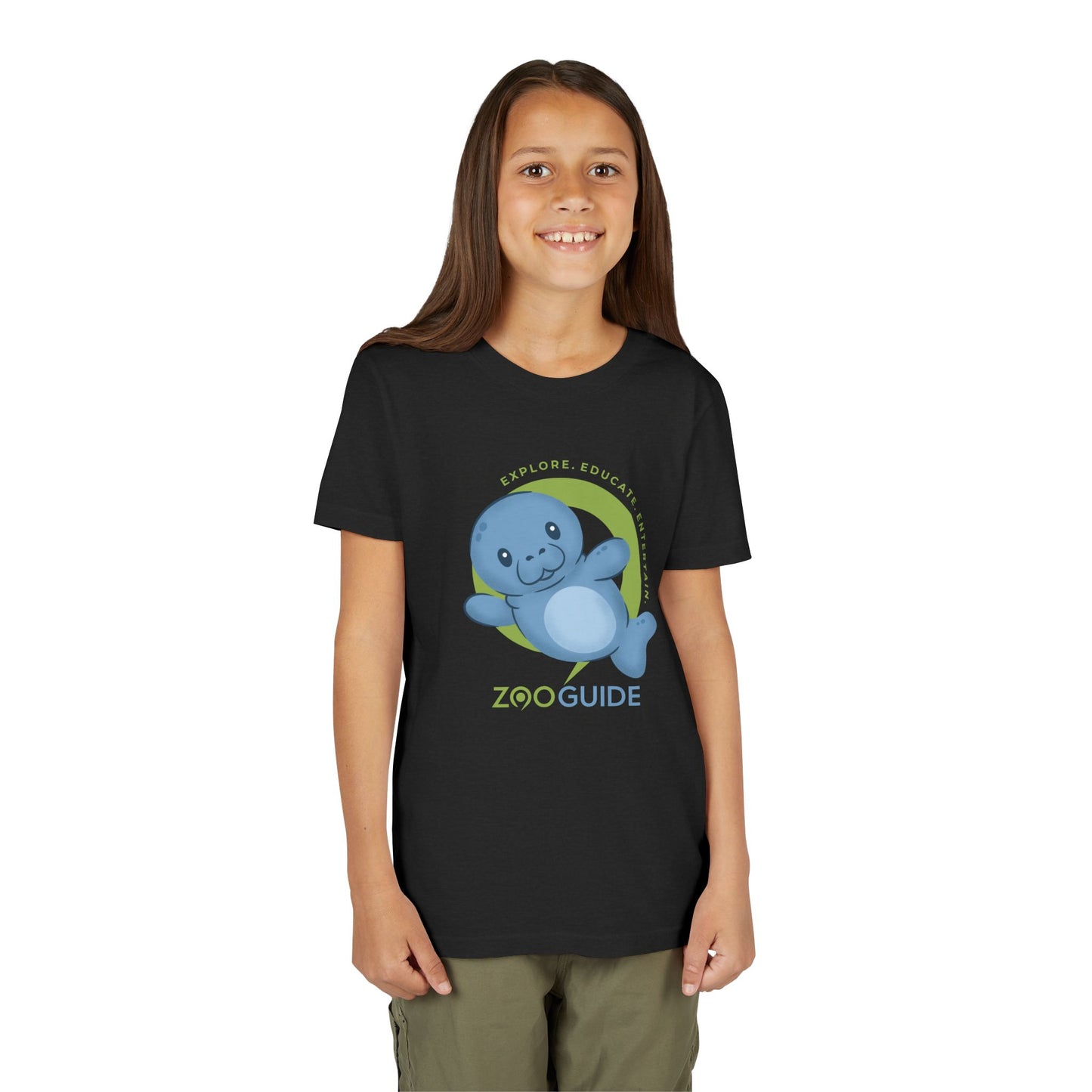 Manatee in Zoo Guide™ Waypoint Icon Youth Tee Shirt by Zoo Guide™