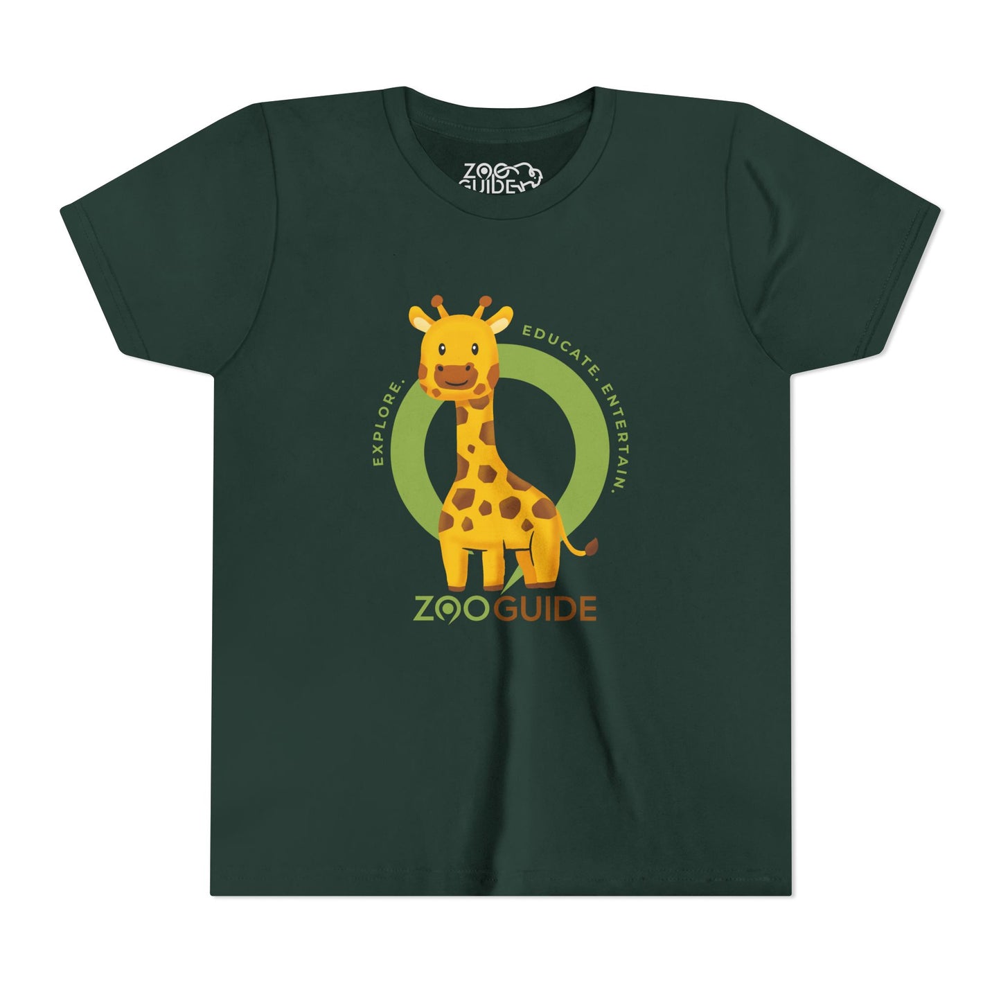 Giraffe in Zoo Guide™ Waypoint Icon Youth Tee Shirt by Zoo Guide™