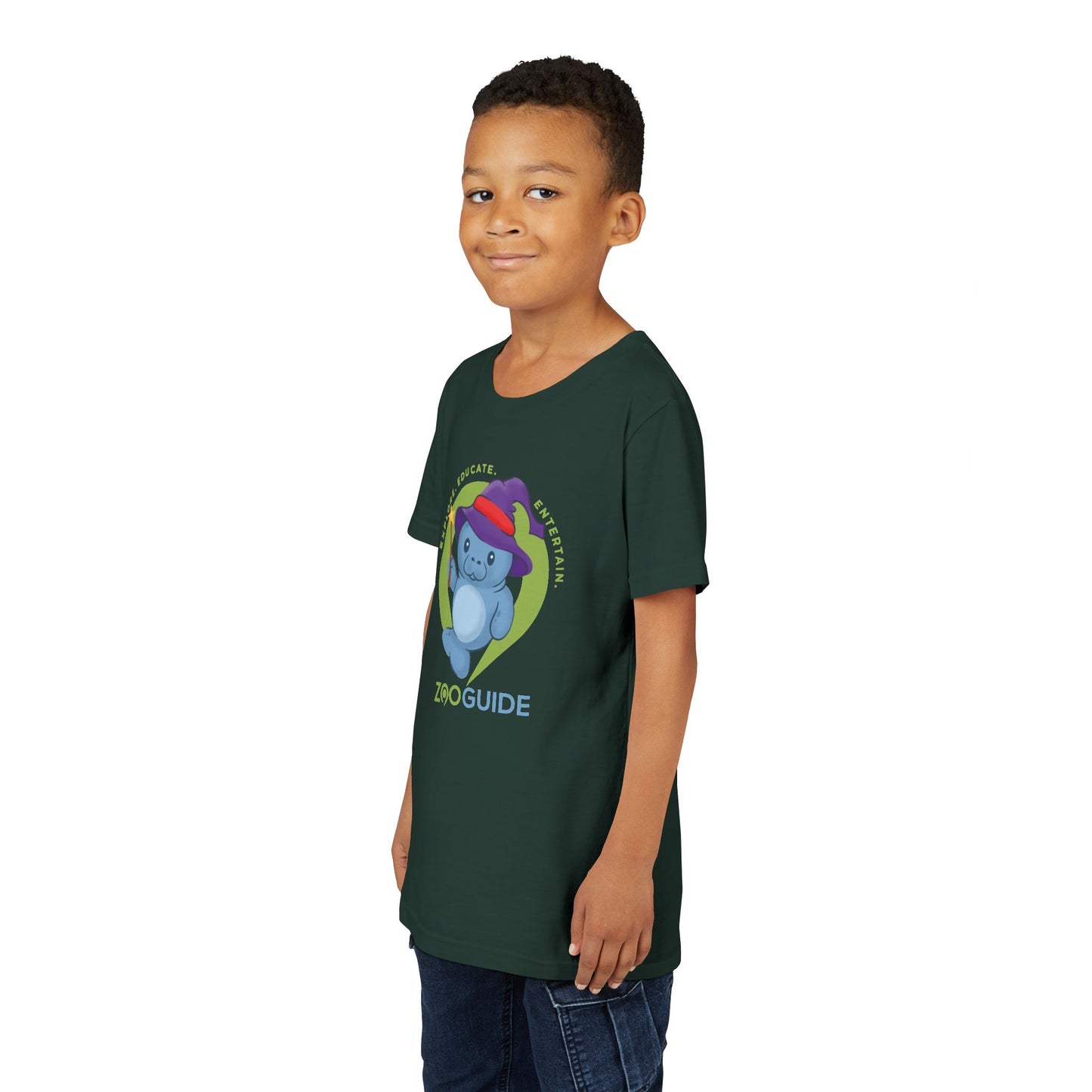 Magical Manatee in Zoo Guide™ Waypoint Icon Youth Tee Shirt by Zoo Guide™