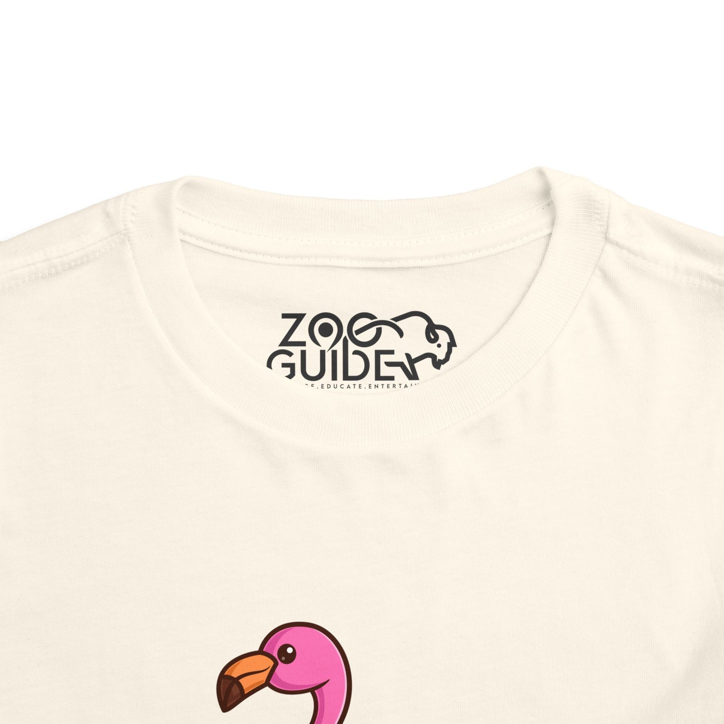 Flamingo Kawaii Style Toddler Tee Shirt by Zoo Guide™