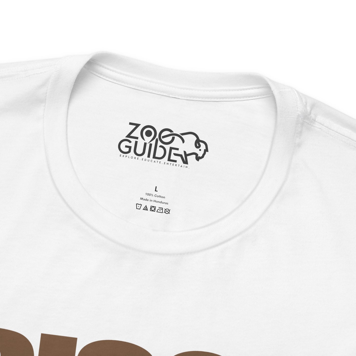 BISON Color Adult Unisex Tee Shirt by Zoo Guide™