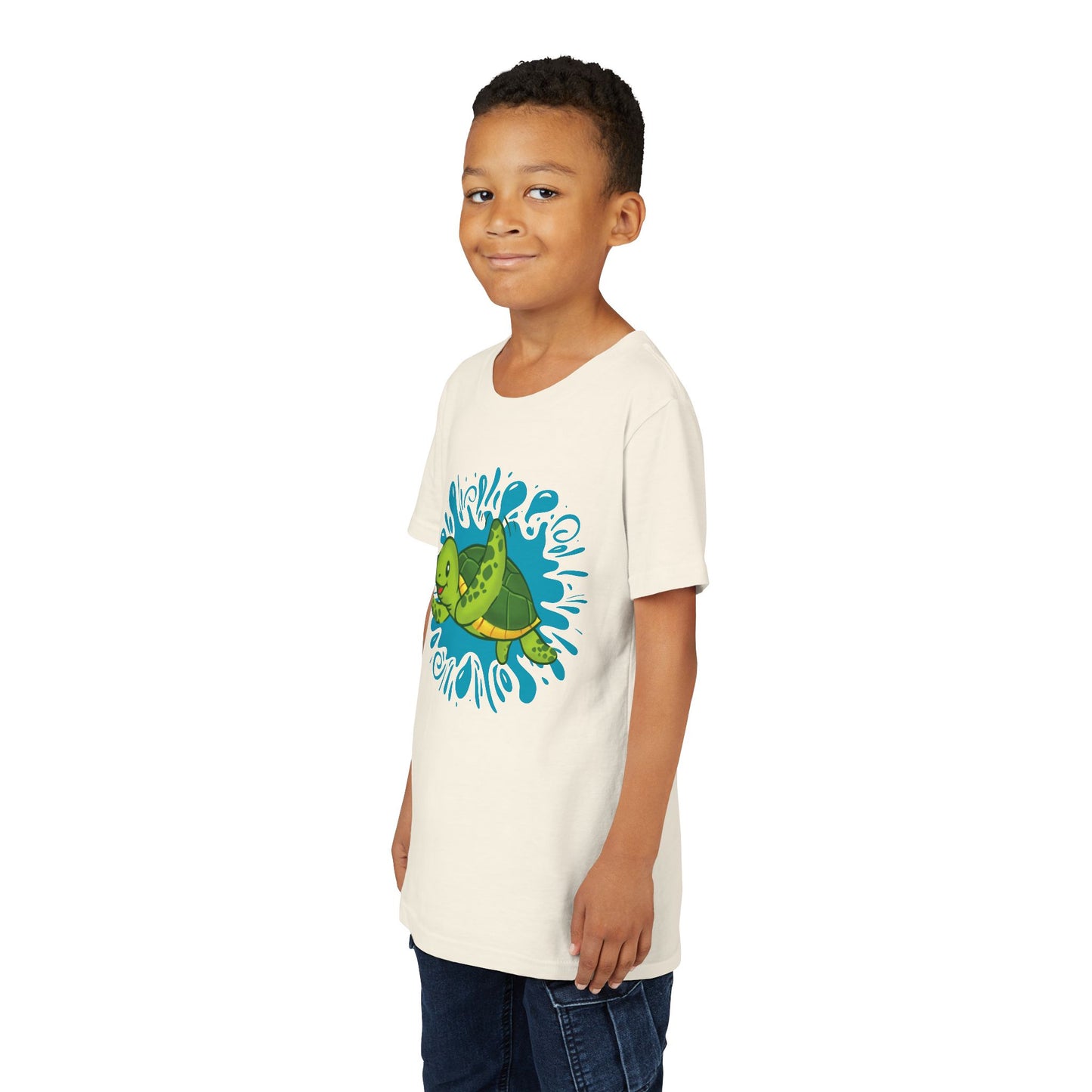 Sea Turtle Color Splash Youth Tee Shirt by Zoo Guide™