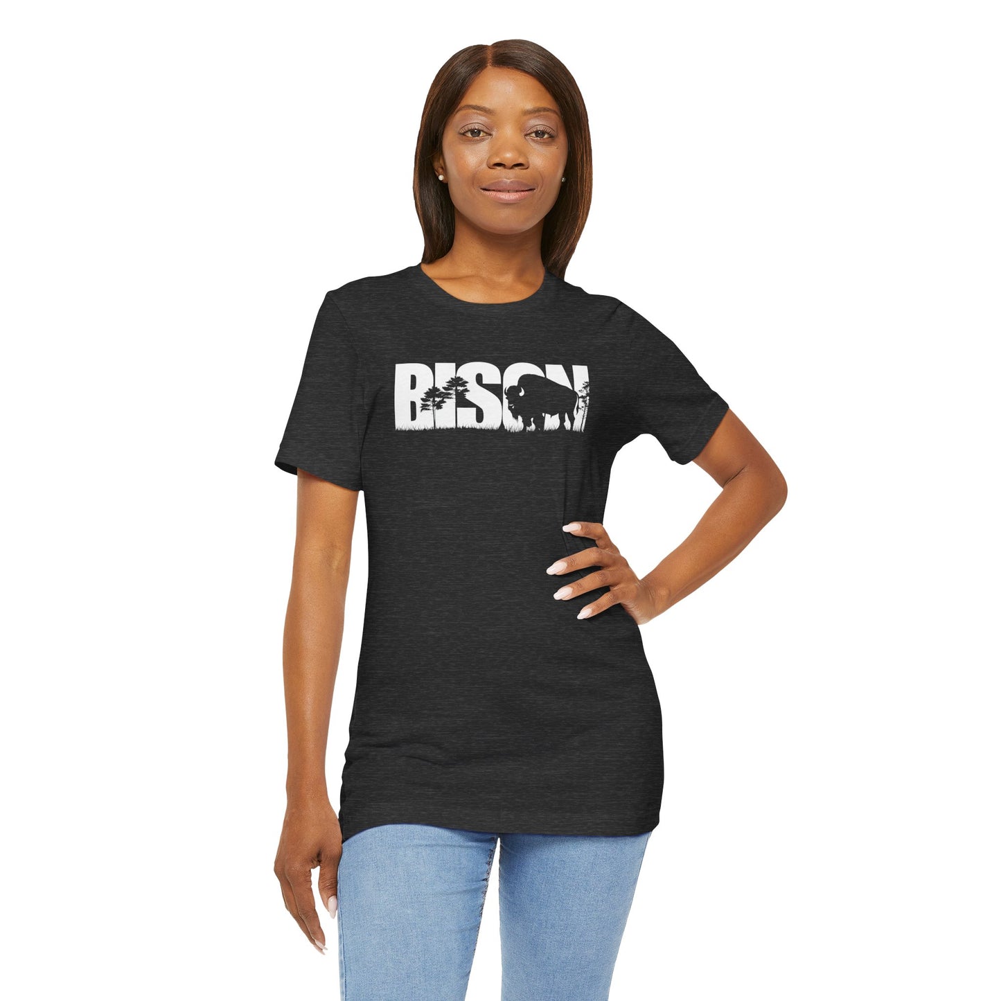 BISON Adult Unisex Tee Shirt by Zoo Guide™
