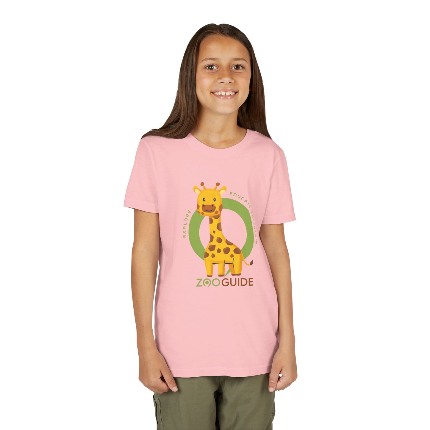 Giraffe in Zoo Guide™ Waypoint Icon Youth Tee Shirt by Zoo Guide™