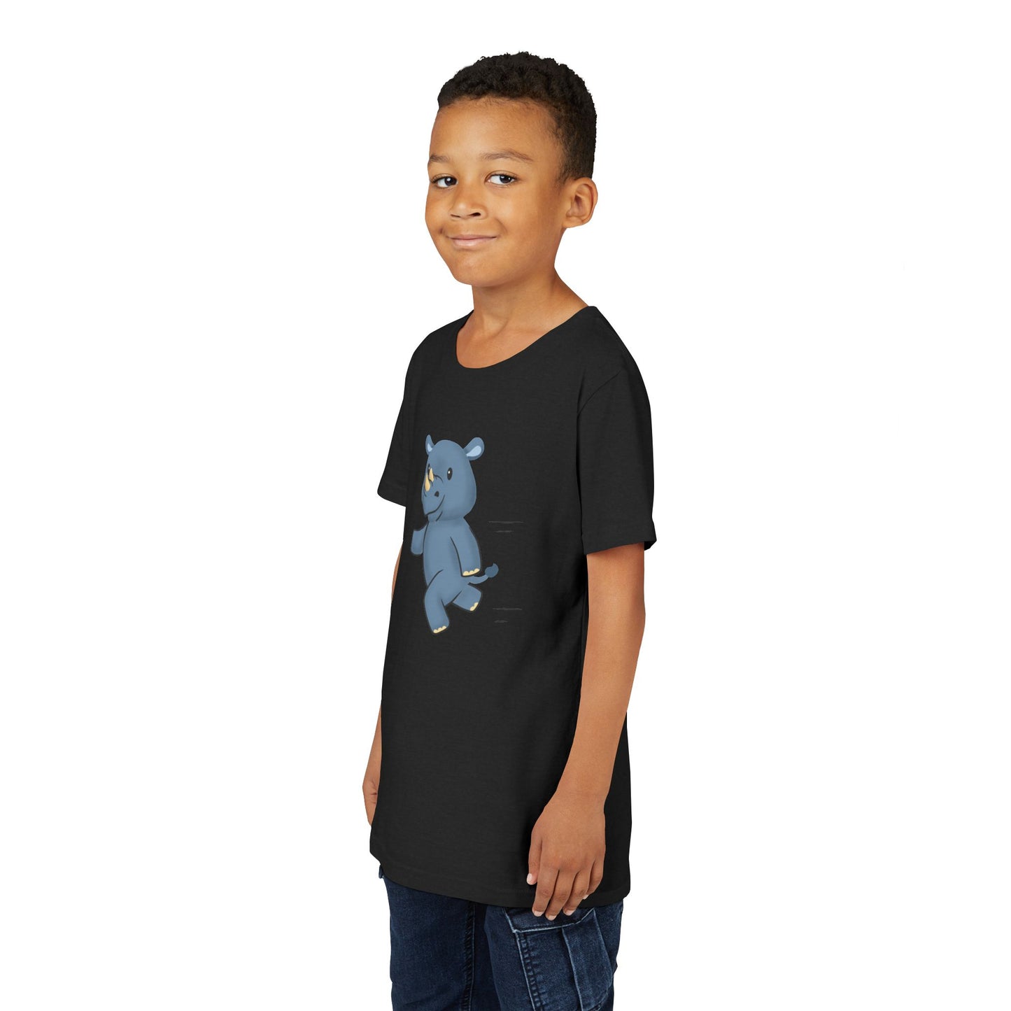 Rhino Running Youth Tee Shirt by Zoo Guide™