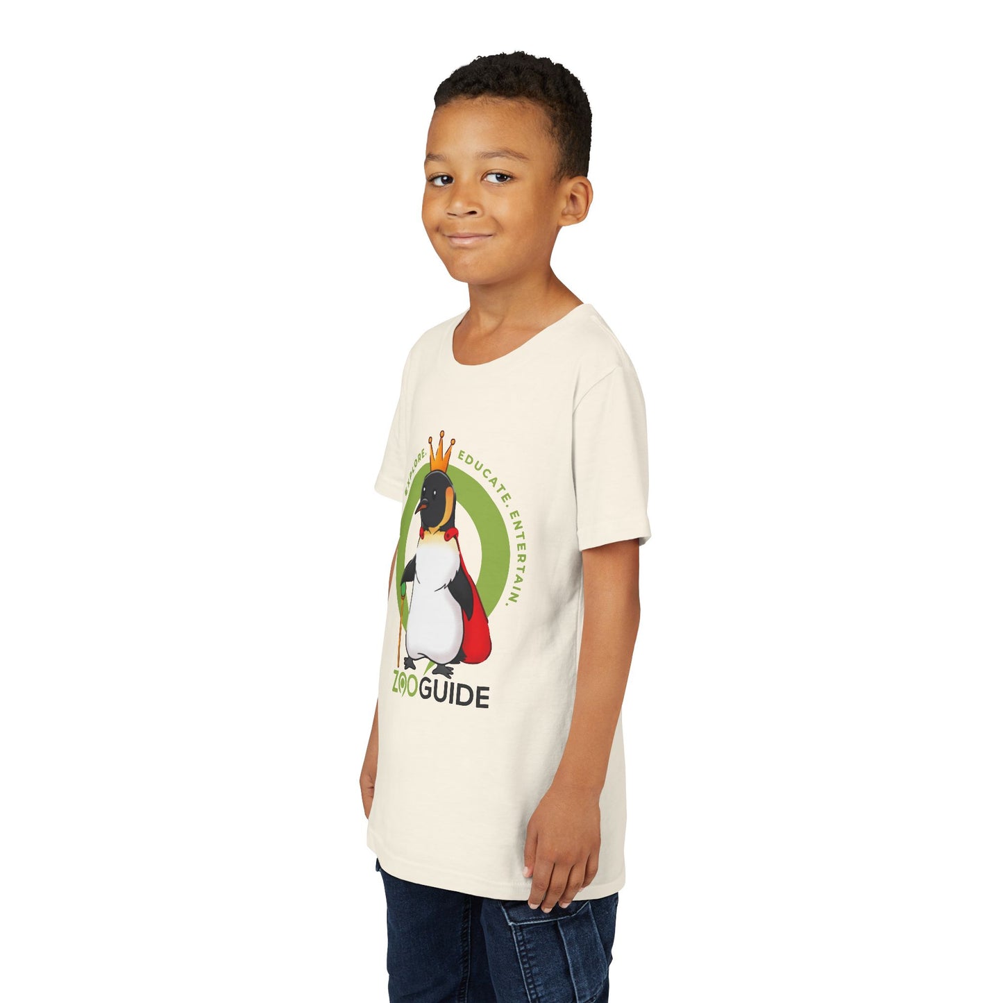 The King Penguin in Zoo Guide™ Waypoint Icon Youth Tee Shirt by Zoo Guide™