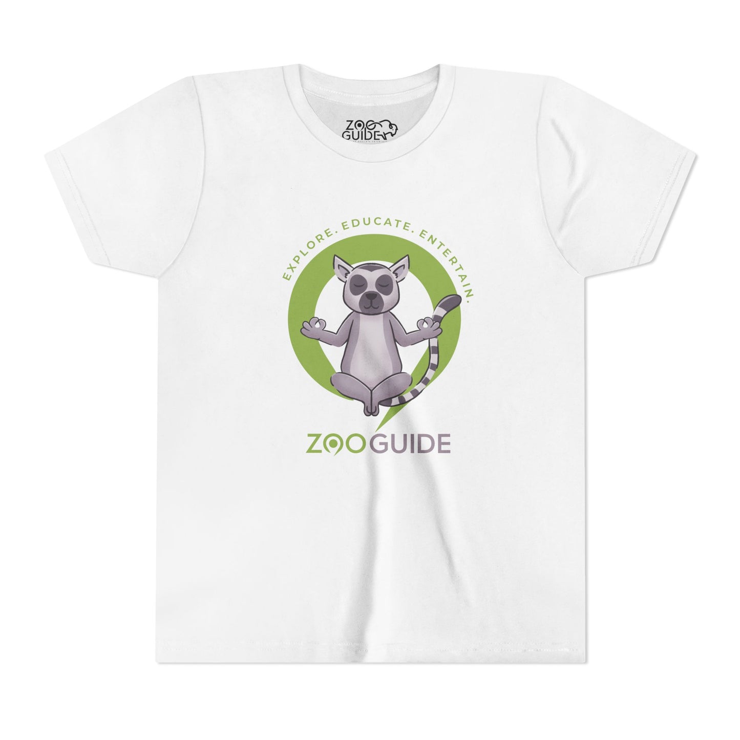 Ring-tailed Lemur Meditation in Zoo Guide™ Waypoint Icon Youth Tee Shirt by Zoo Guide™