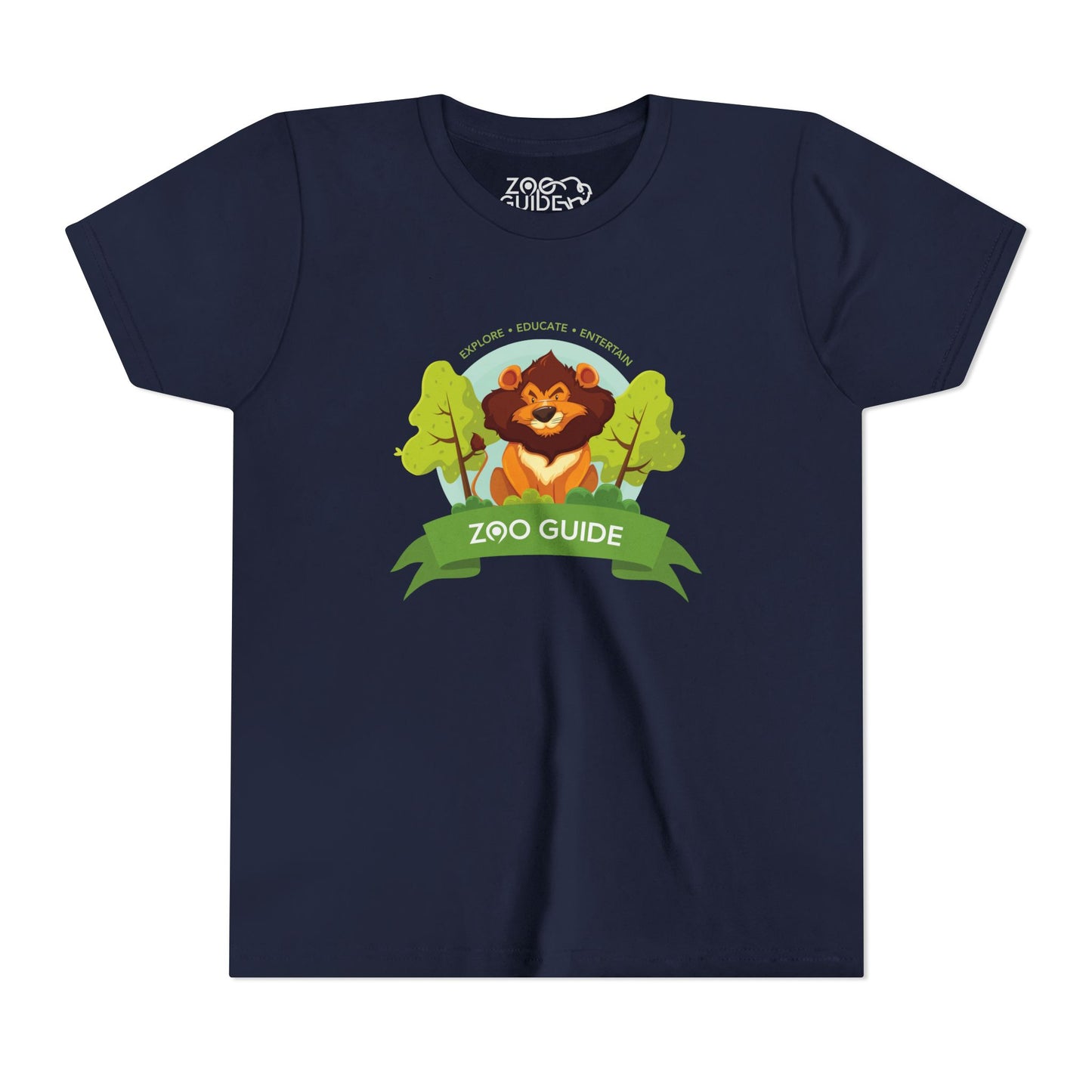 Happy Lion Short Sleeve Youth Tee by Zoo Guide™
