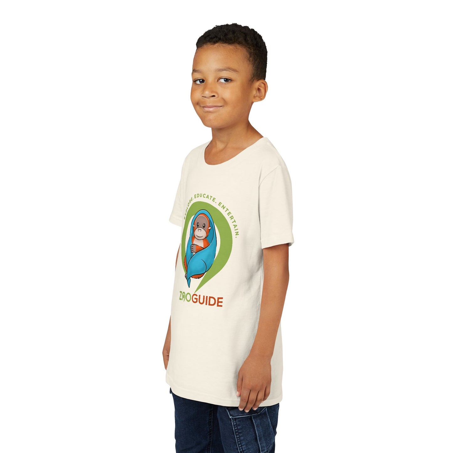 Orangutan in Blanket in Zoo Guide™ Waypoint Icon Youth Tee Shirt by Zoo Guide™