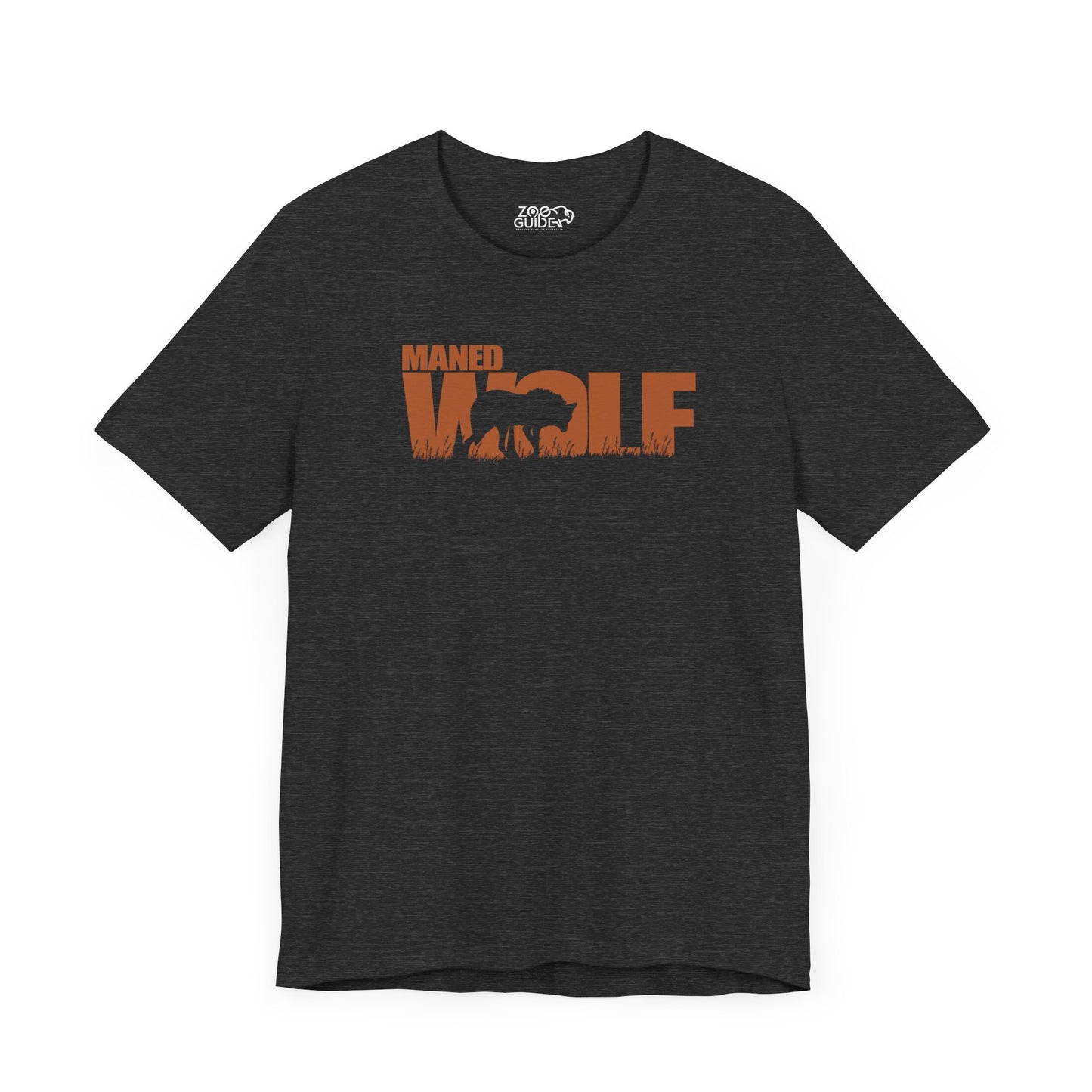 MANED WOLF Color Adult Unisex Tee Shirt by Zoo Guide™