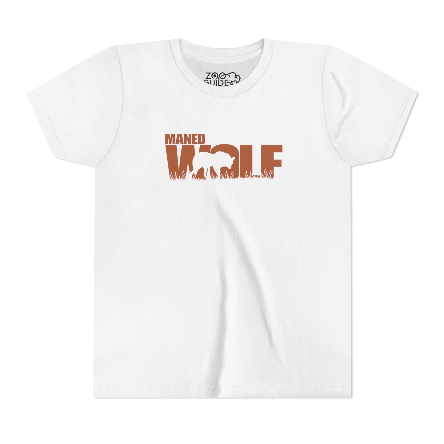 MANED WOLF Color Youth Tee Shirt by Zoo Guide™