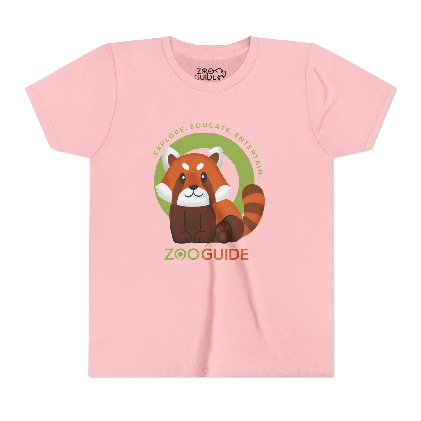 Red Panda Sitting in Zoo Guide™ Waypoint Icon Youth Tee Shirt by Zoo Guide™