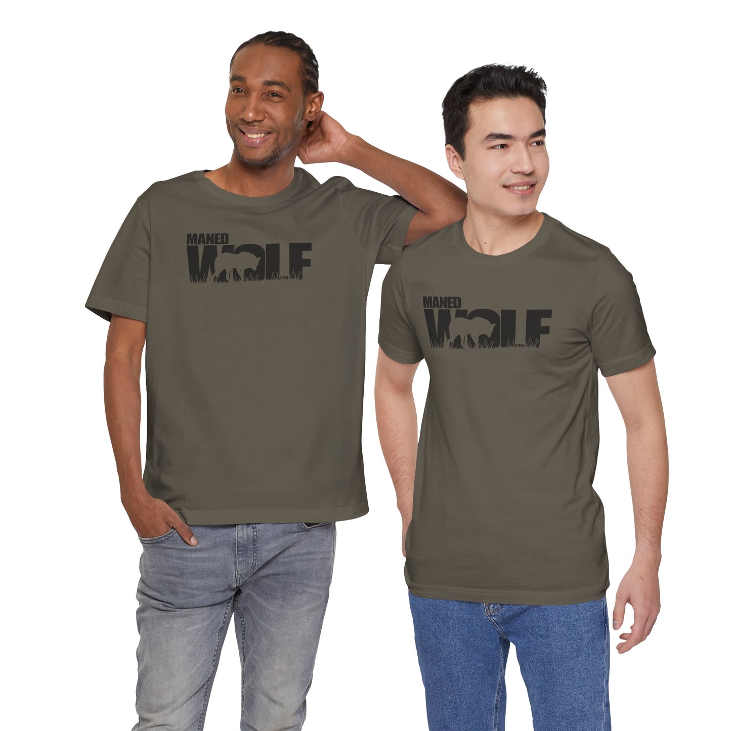 MANED WOLF Adult Unisex Tee Shirt by Zoo Guide™