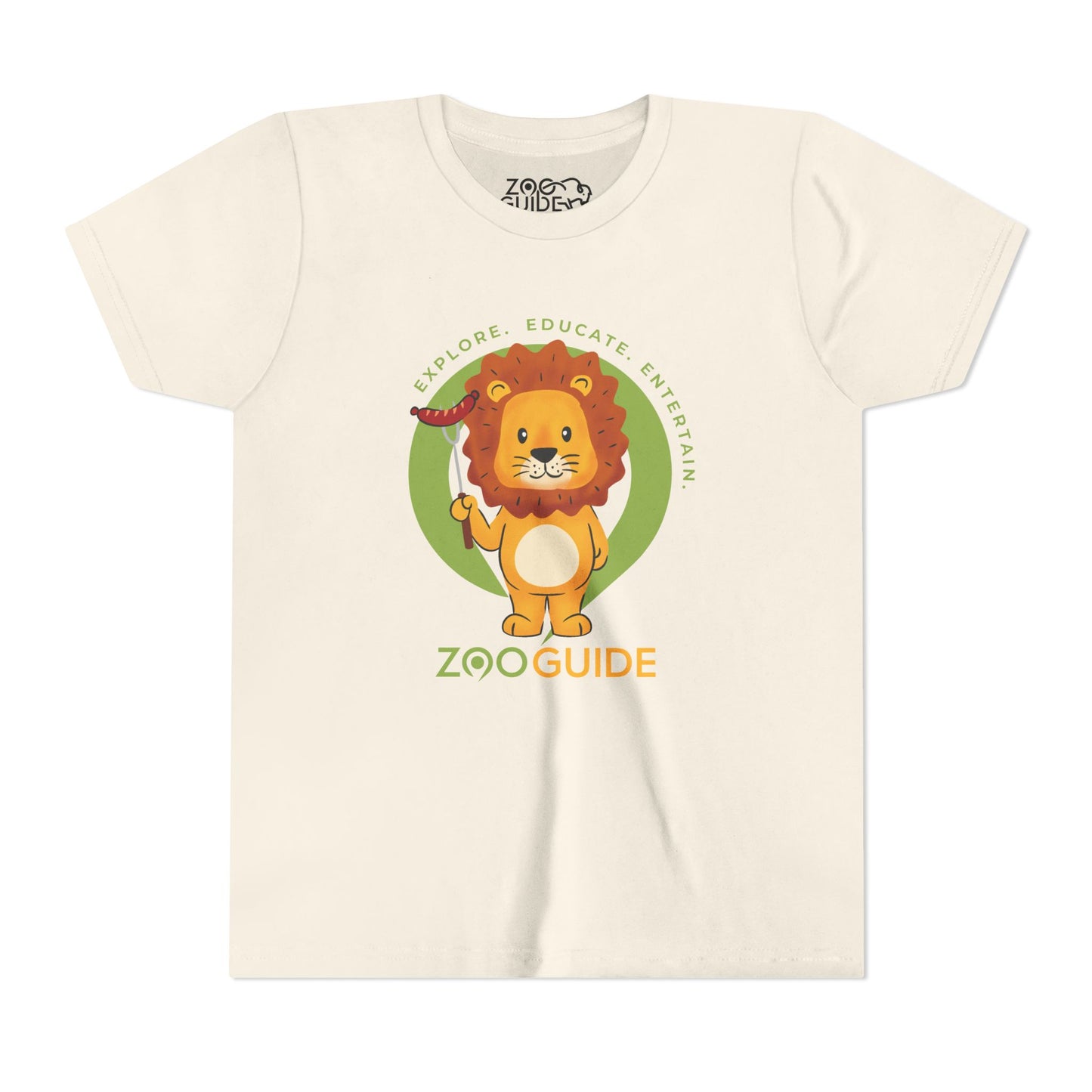 African Lion Grill Master in Zoo Guide™ Waypoint Icon Youth Tee Shirt by Zoo Guide™