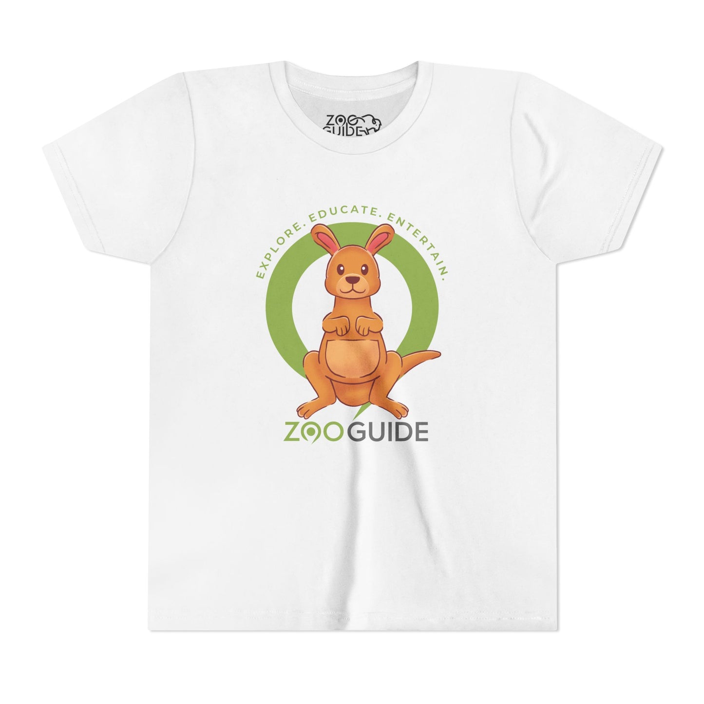 Red Kangaroo in Zoo Guide™ Waypoint Icon Youth Tee Shirt by Zoo Guide™