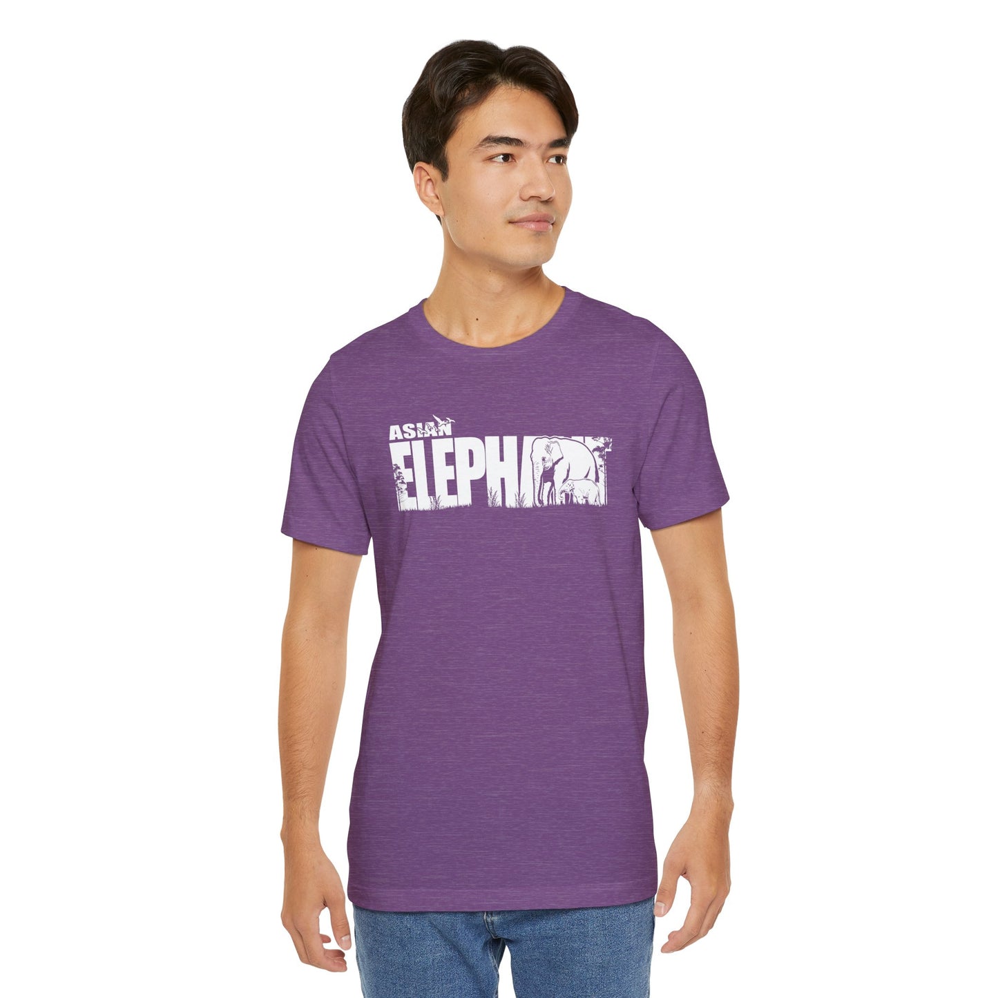 ASIAN ELEPHANT Adult Unisex Tee Shirt by Zoo Guide™
