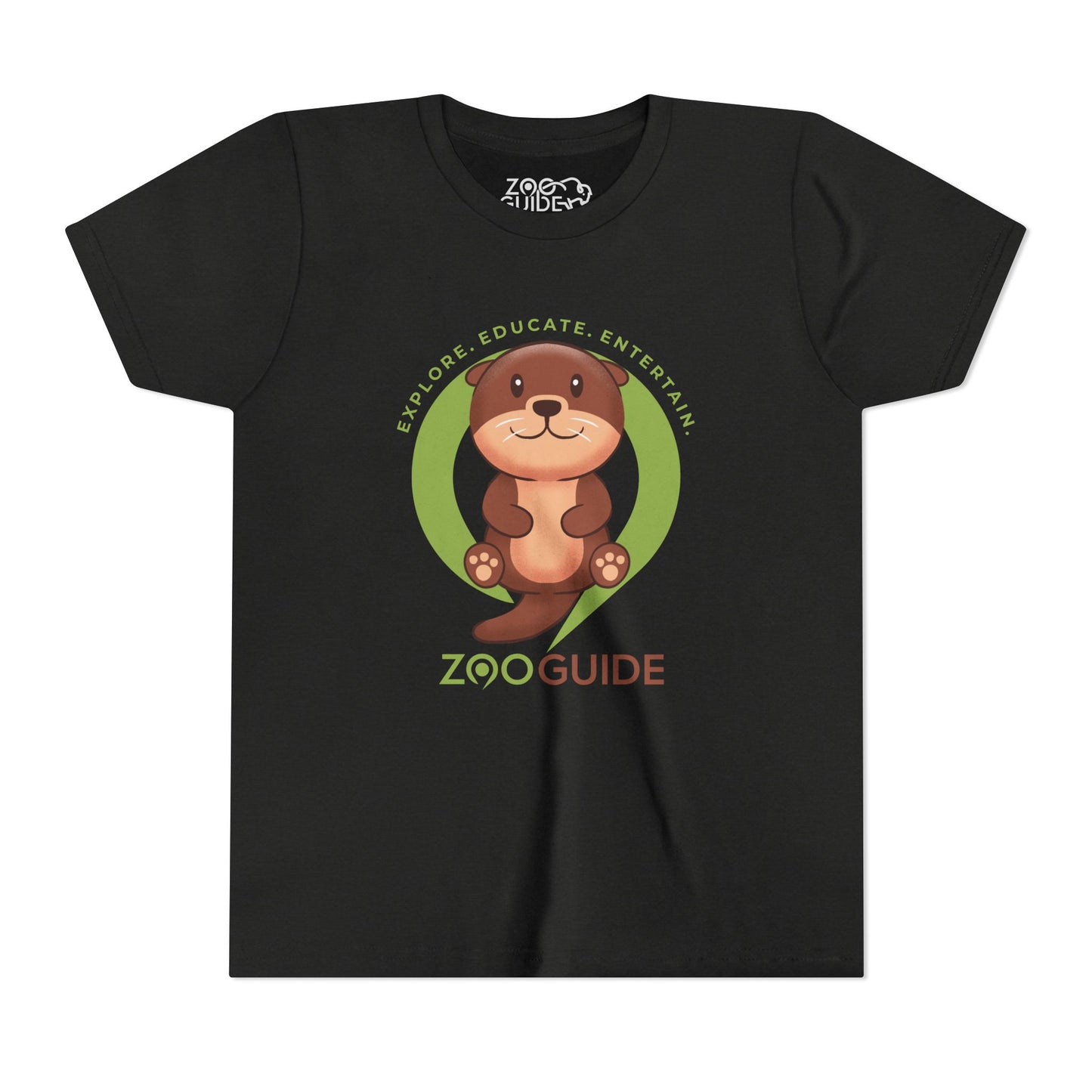 Asian Small Clawed Otter in Zoo Guide™ Waypoint Icon Youth Tee Shirt by Zoo Guide™