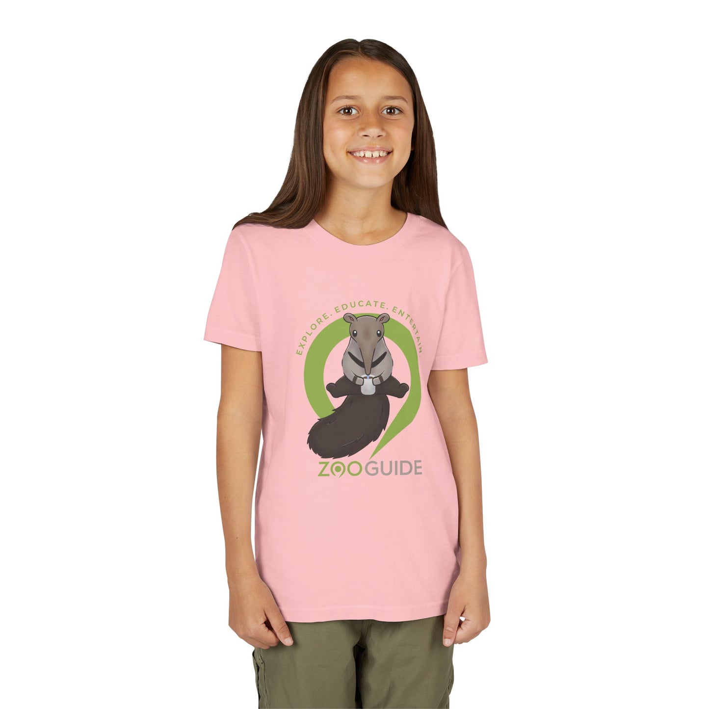 Giant Anteater Drinking in Zoo Guide™ Waypoint Icon Youth Tee Shirt by Zoo Guide™