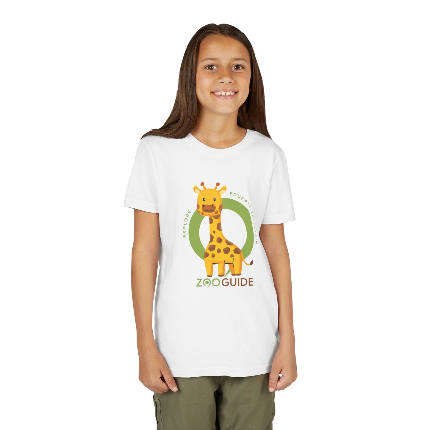 Giraffe in Zoo Guide™ Waypoint Icon Youth Tee Shirt by Zoo Guide™