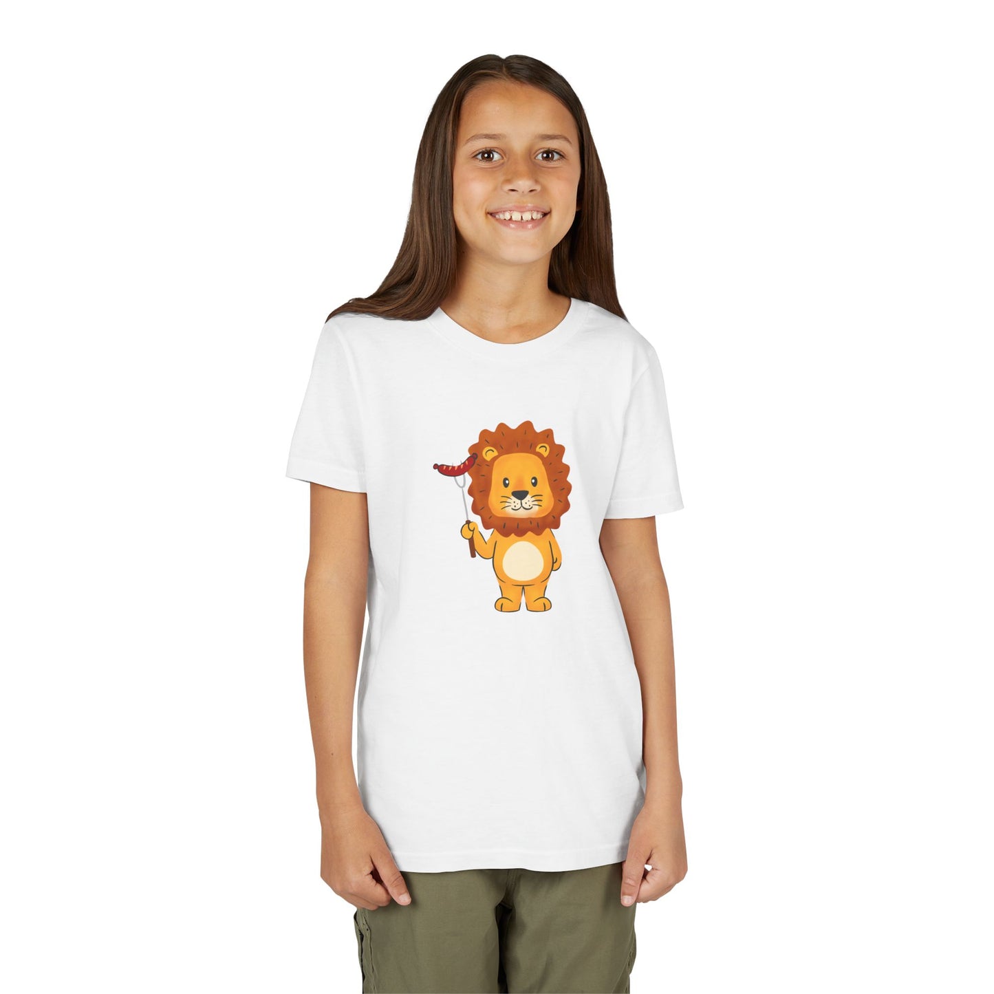 African Lion Grill Master Youth Tee Shirt by Zoo Guide™