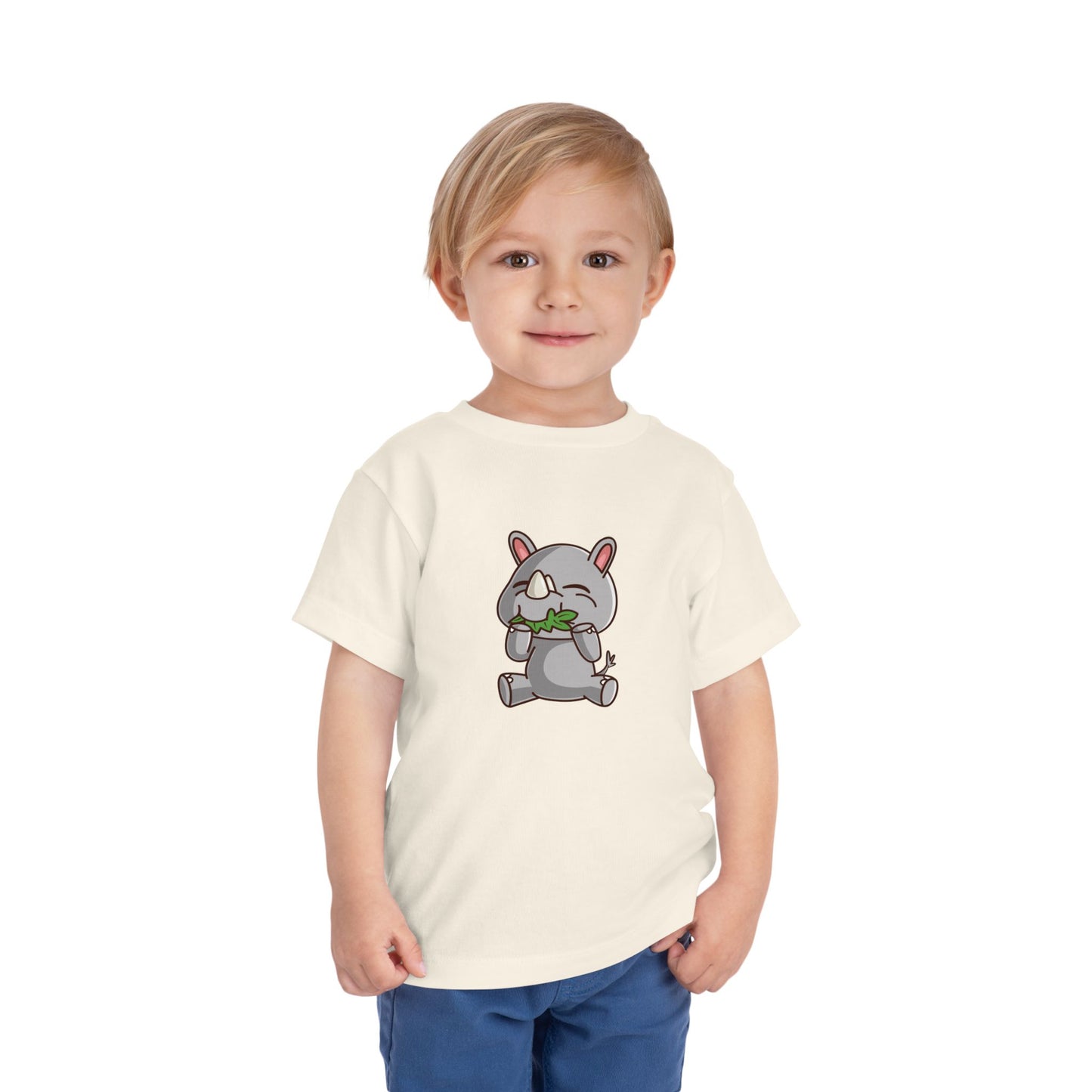 Rhino Snakin' Kawaii Style Toddler Tee Shirt by Zoo Guide™