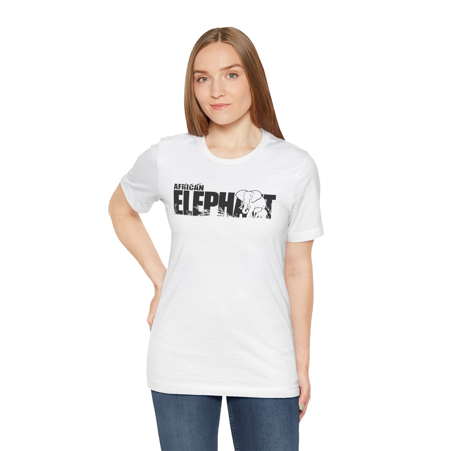 AFRICAN ELEPHANT Adult Unisex Tee Shirt by Zoo Guide™